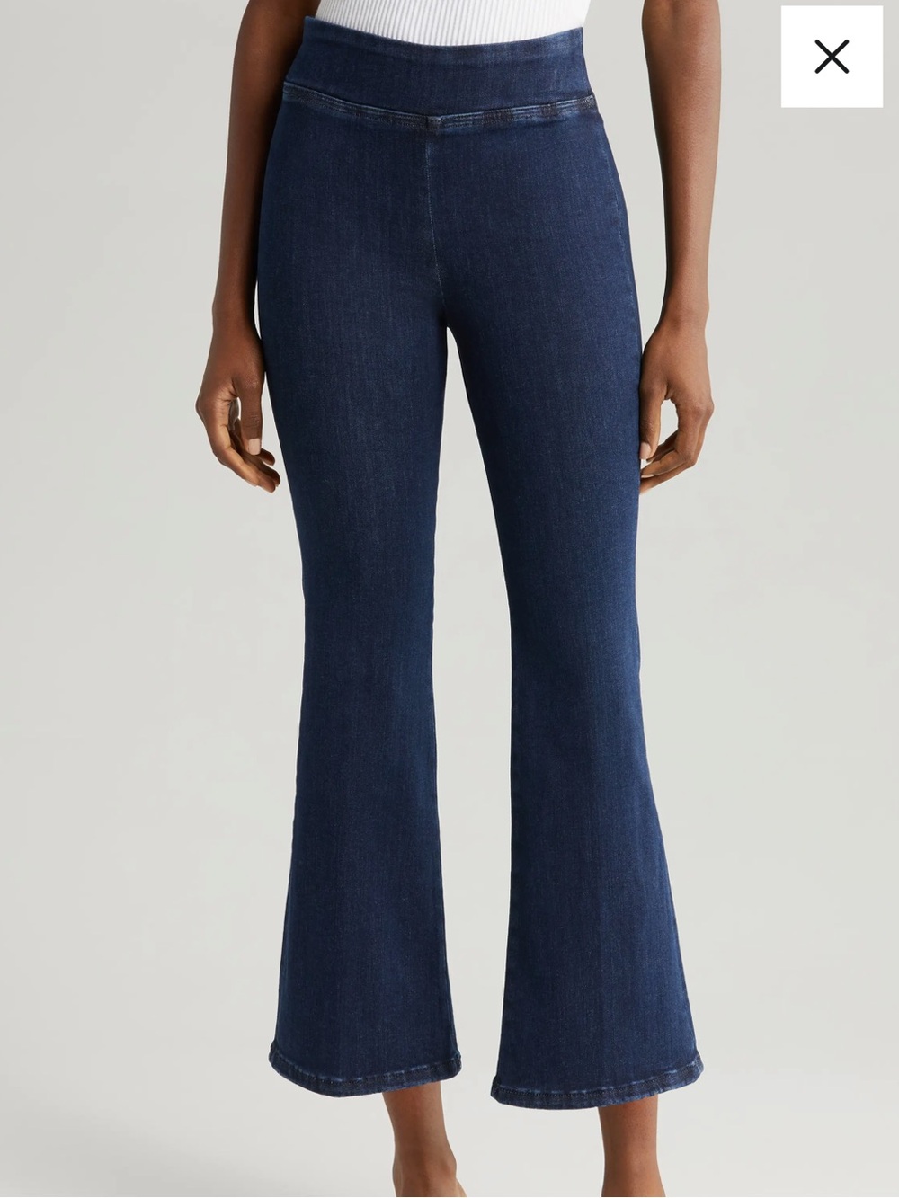 Frame Jet Set Crop Mini Bootcut Pull-On Jeans